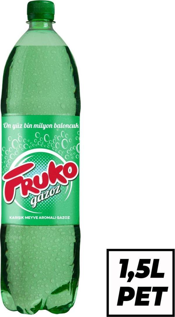 Fruko Karışık Meyve Aromalı Gazoz 1,5 Lt - Image 1
