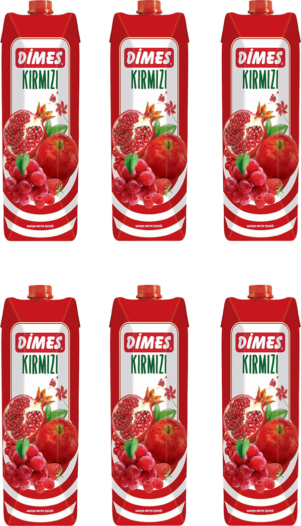 Dimes Kırmızı Karışık Meyveler İçeceği 1 Lt X 6 Adet - Image 1