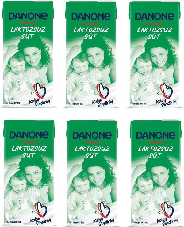 Danone Laktozsuz Süt 1 Lt X 6 Adet - Image 1
