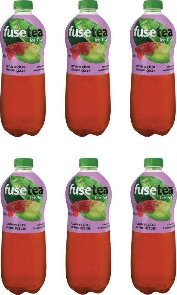 Fuse Tea Kavun Ve Çilek Aromalı Soğuk Çay 1 Lt X 6 Adet - Image 1