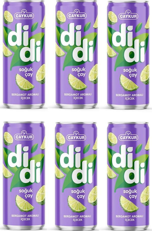 Çaykur Didi Bergamot Aromalı Soğuk Çay 250 Ml X 6 Adet - Image 1