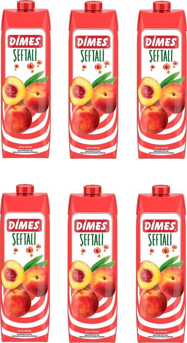 Dimes Şeftali Nektarı 1 Lt X 6 Adet - Image 1