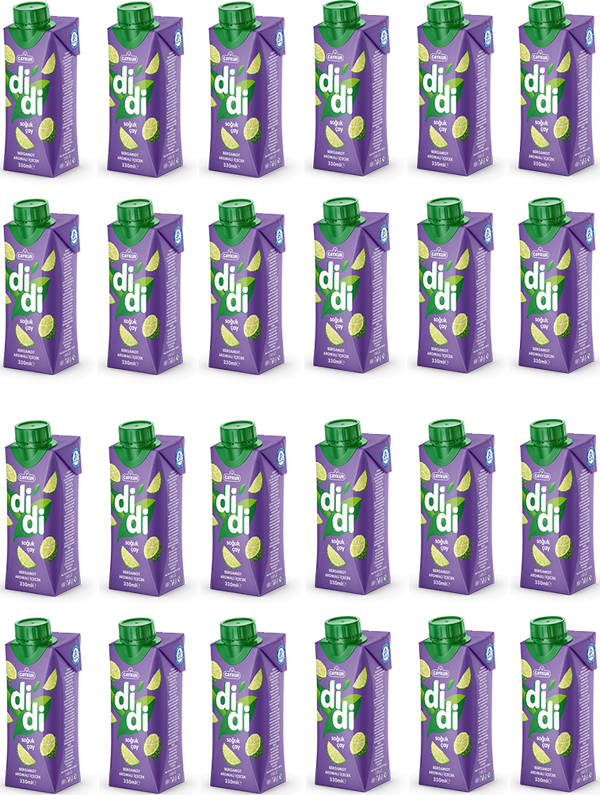 Çaykur Didi Bergamot Aromalı Soğuk Çay Kutu 330 Ml X 24 Adet - Image 1