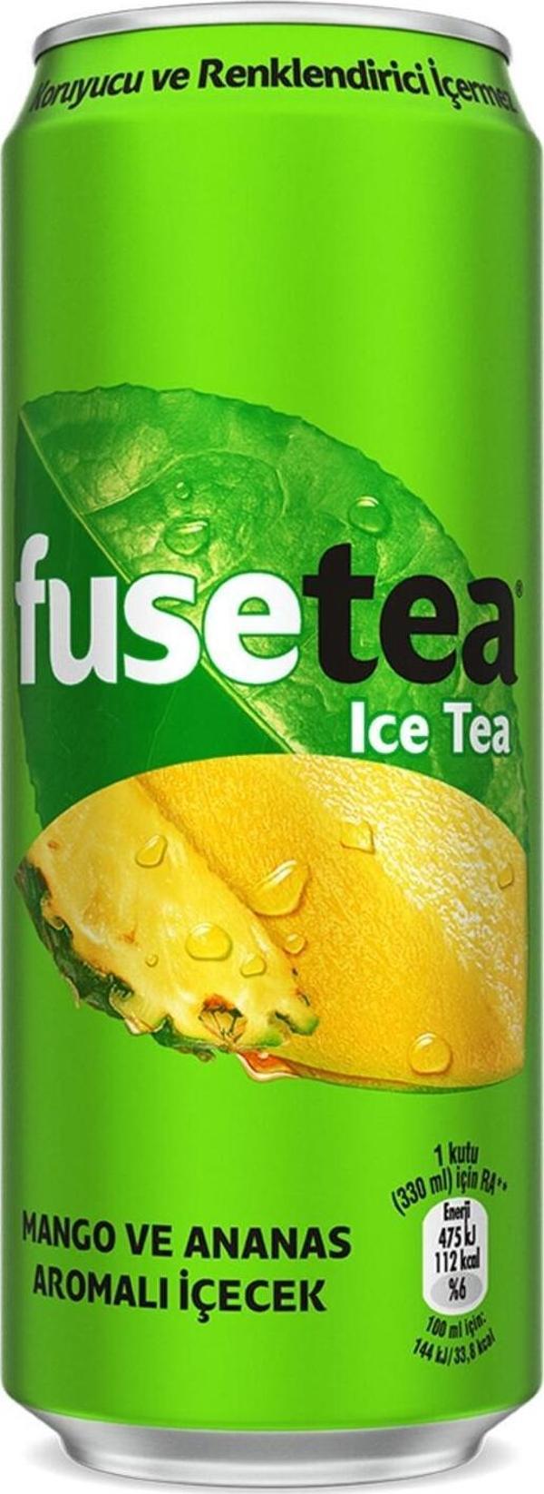 Fuse Tea Mango Ve Ananas Aromalı Soğuk Çay 330 Ml - Image 1