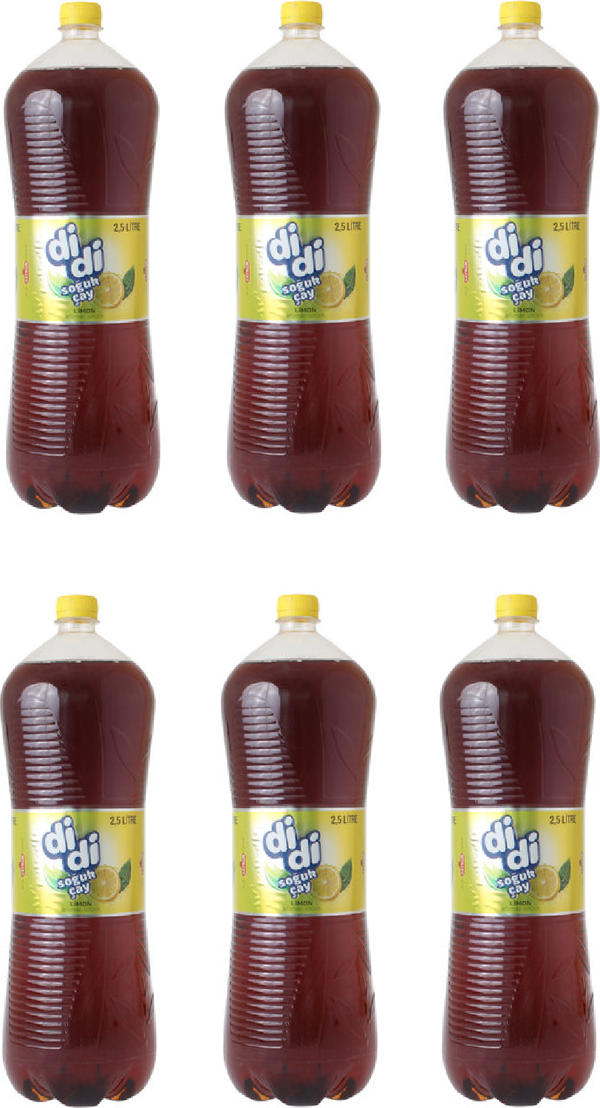Çaykur Didi Limon Aromalı Soğuk Çay 2,5 Lt X 6 Adet - Image 1