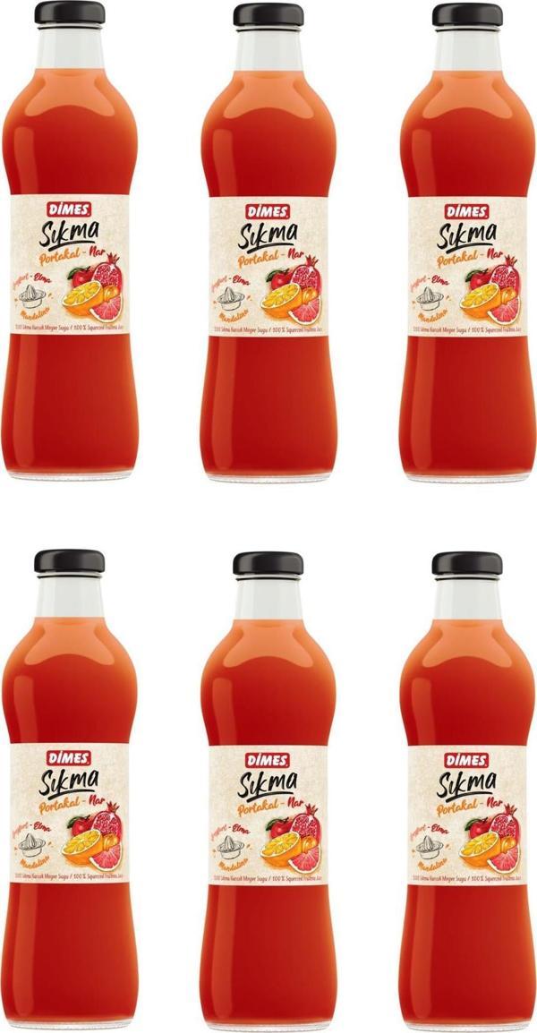Dimes Sıkma %100 Portakal - Nar Suyu 700 Ml X 6 Adet - Image 1