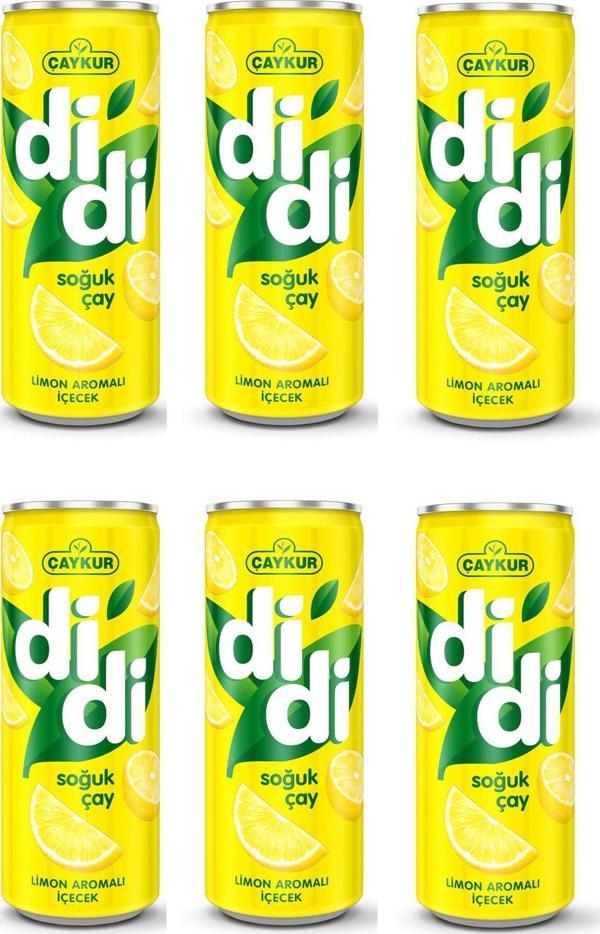 Çaykur Didi Limon Aromalı Soğuk Çay 330 Ml X 6 Adet - Image 1