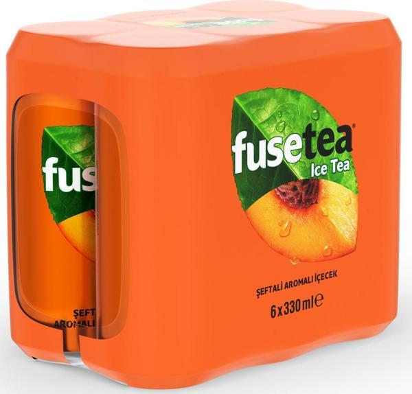 Fuse Tea Şeftali Aromalı Soğuk Çay 330 Ml X 6 Adet - Image 1
