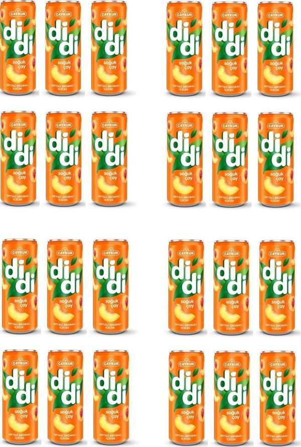 Çaykur Didi Şeftali Aromalı Soğuk Çay 250 Ml X 24 Adet - Image 1