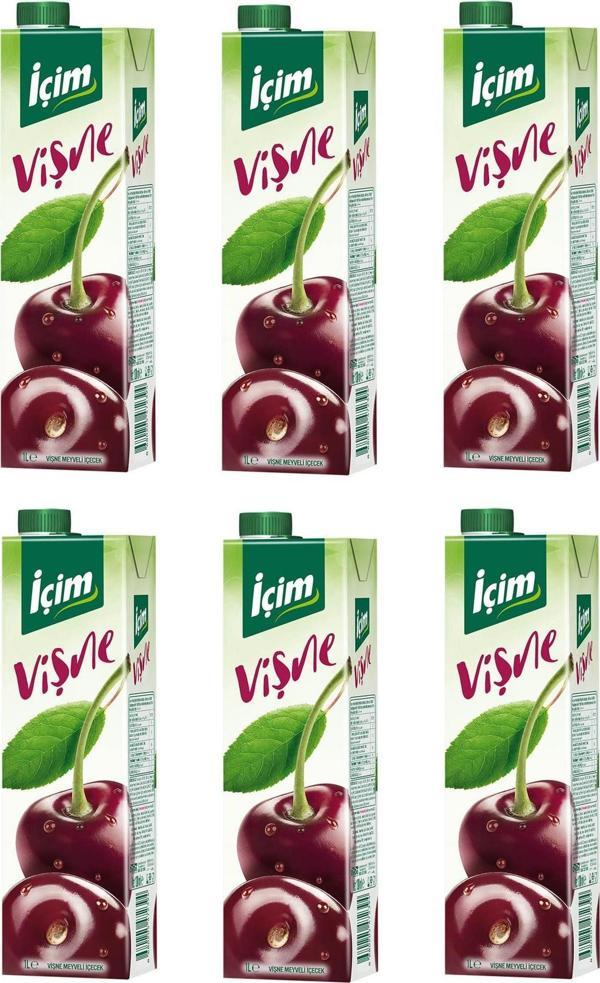 İçim Meyve Suyu Vişne 1 Lt X 6 Adet - Image 1