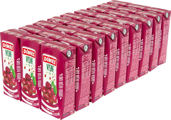 Dimes Vişne Nektarı 200 Ml X 27 Adet - Image 1