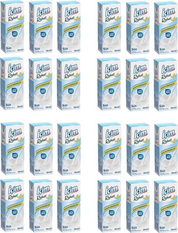 İçim Rahat Laktozsuz Süt 200 Ml X 24 Adet - Image 1