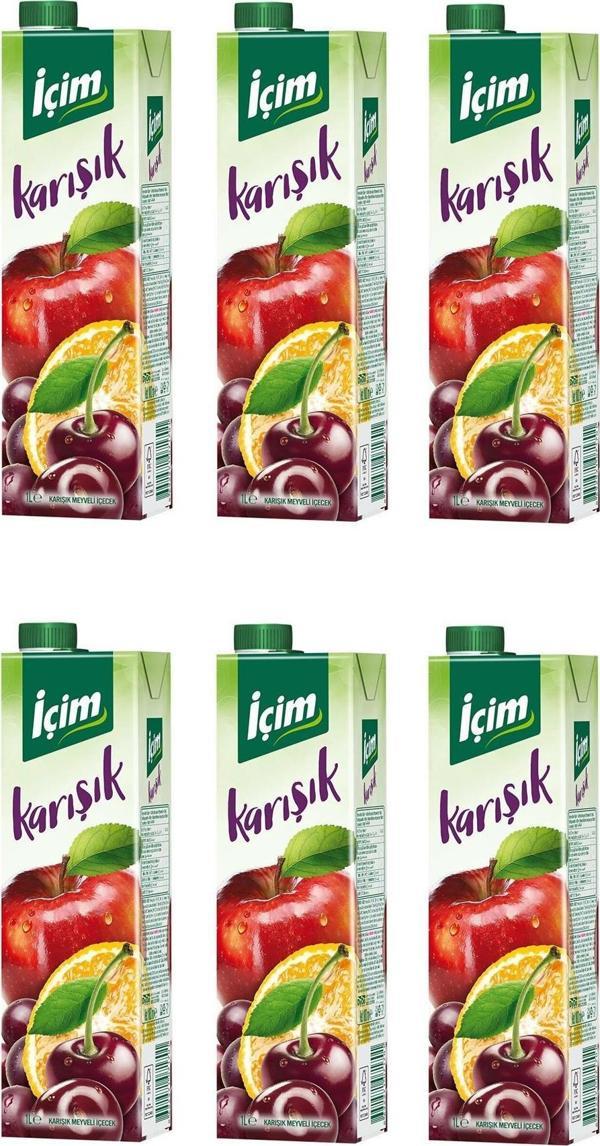 İçim Meyve Suyu Karışık 1 Lt X 6 Adet - Image 1