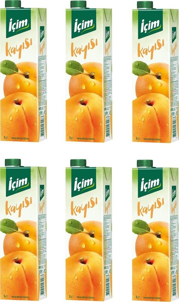 İçim Meyve Suyu Kayısı 1 Lt X 6 Adet - Image 1