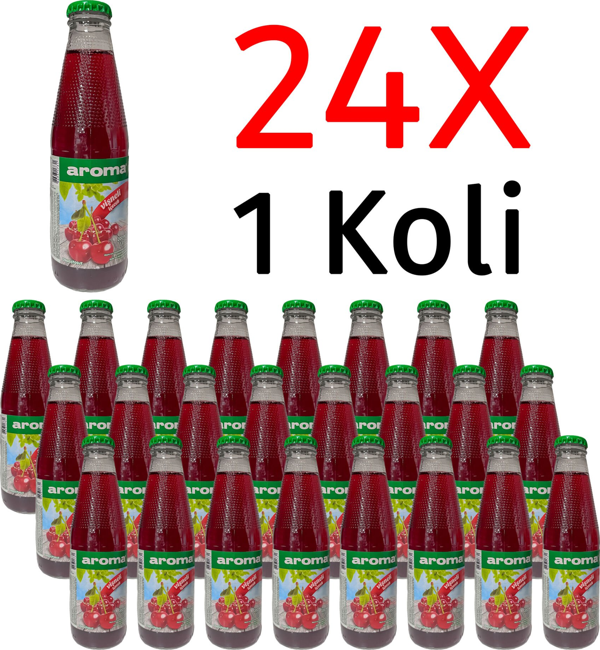Aroma Vişneli İçecek Cam 200 Ml X 24 Adet - Image 1