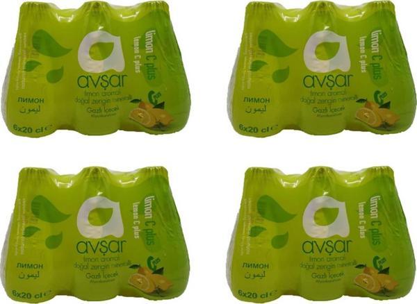 Avşar C Vitaminli Limon Aromalı Maden Suyu 200 Ml X 24 Adet - Image 1