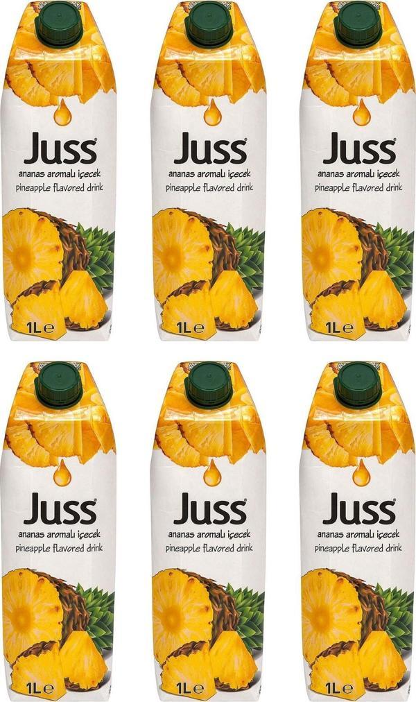 Juss Ananas Aromalı İçecek 1 Lt X 6 Adet - Image 1