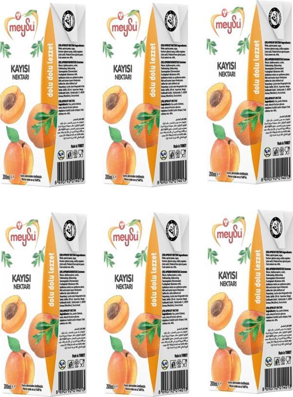 Meysu Kayısı Nektarı 200 Ml X 6 Adet - Image 1