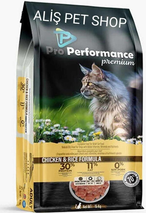 Pro Performance Tavuklu Ve Pirinçli Yetişkin Kedi Maması 15 Kg - Image 1