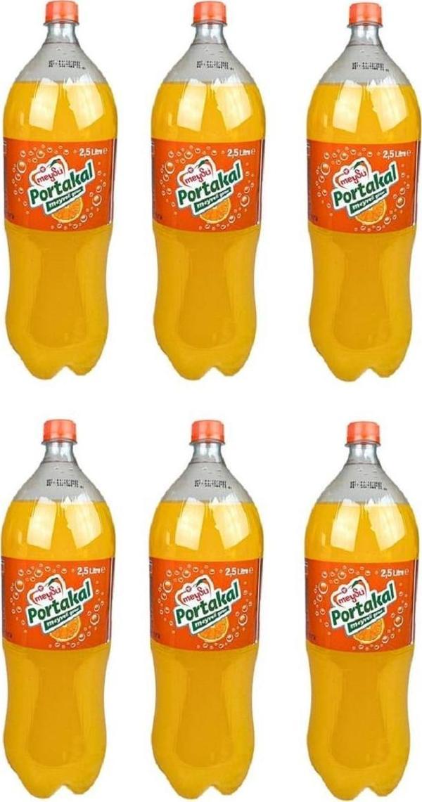 Meysu Portakal Aromalı Gazoz 2,5 Lt X 6 Adet - Image 1