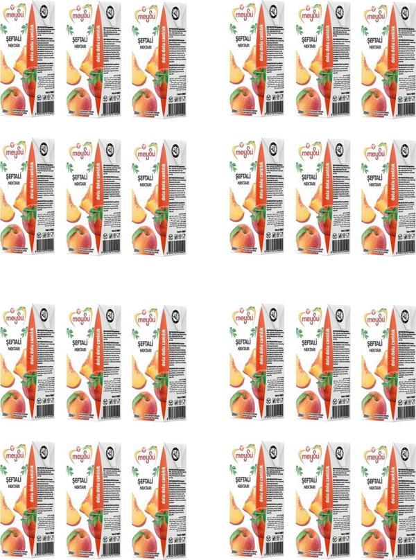 Meysu Şeftali Nektarı 200 Ml X 24 Adet - Image 1