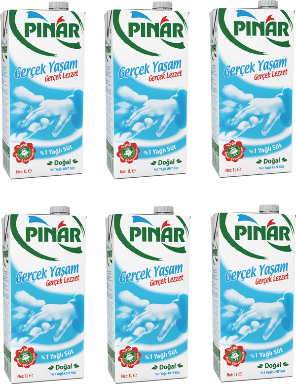 Pınar %1 Yağlı Süt 1 Lt X 6 Adet - Image 1