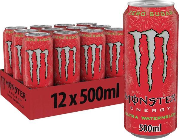 Monster Energy Watermelon Enerji İçeceği 500 Ml X 12 Adet - Image 1