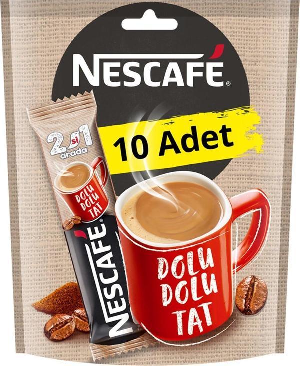 Nescafe 2Si1 Arada Sütlü Kahve 10 Gr X 10 Adet - Image 1