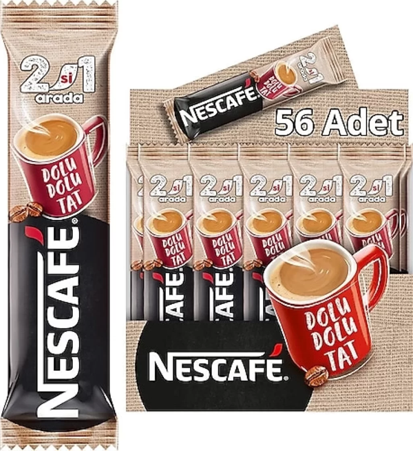 Nescafe 2Si1 Arada Sütlü Kahve 10 Gr X 56 Adet - Image 1
