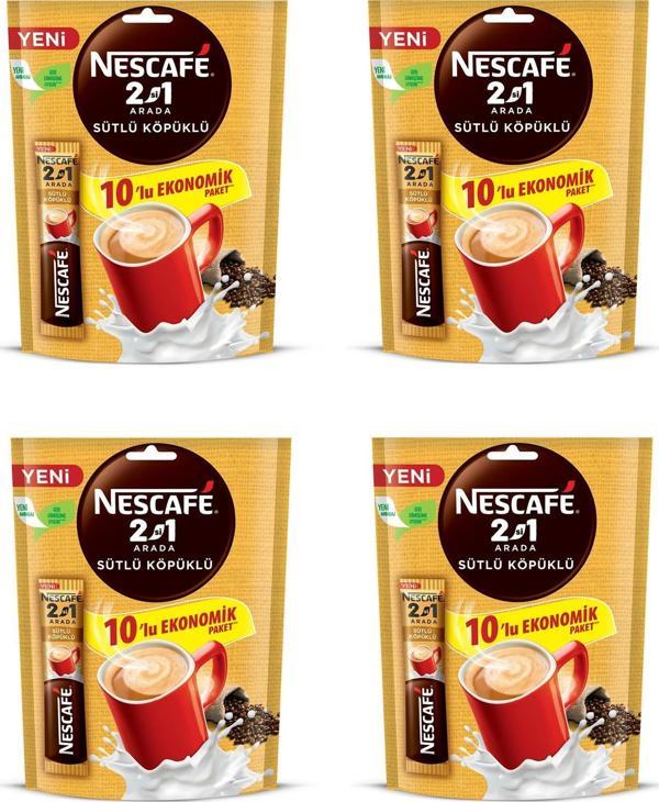 Nescafe 2Si1 Arada Sütlü Köpüklü Kahve 10 Gr X 40 Adet - Image 1
