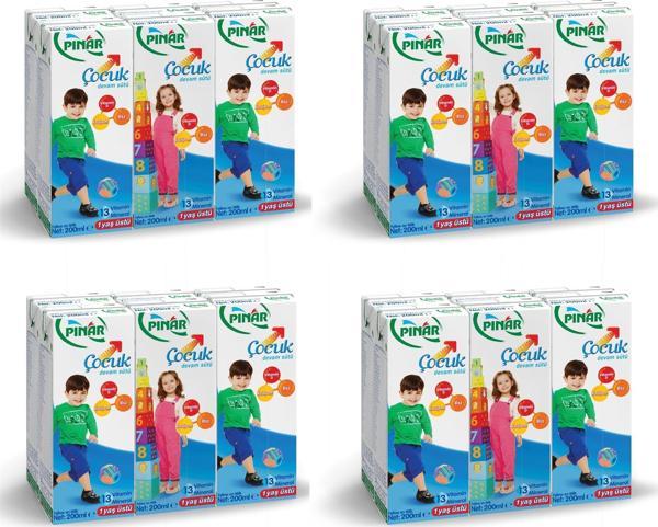 Pınar Çocuk Devam Sütü 200 Ml X 24 Adet - Image 1