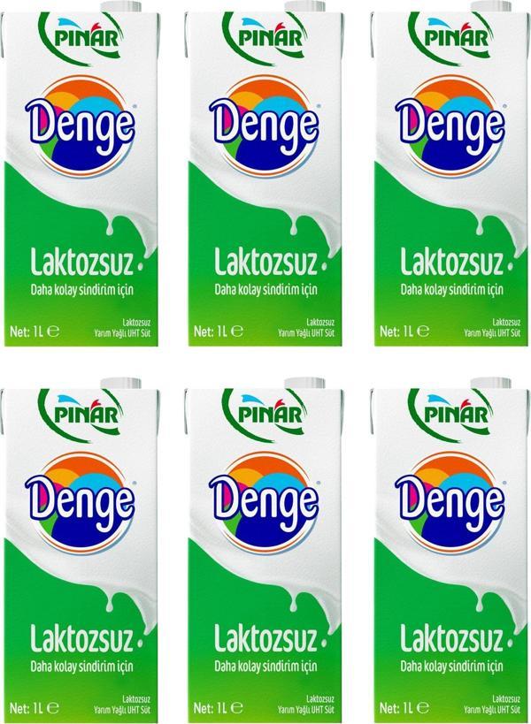 Pınar Denge Laktozsuz Süt 1 Lt X 6 Adet - Image 1