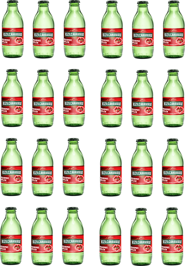 Kızılcahamam Çamlık Karpuz Çilek Aromalı Maden Suyu 200 Ml X 24 Adet - Image 1