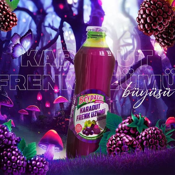 Beypazarı Karadut Frenk Üzümü Maden Suyu 200 Ml X 6 Adet - Image 1