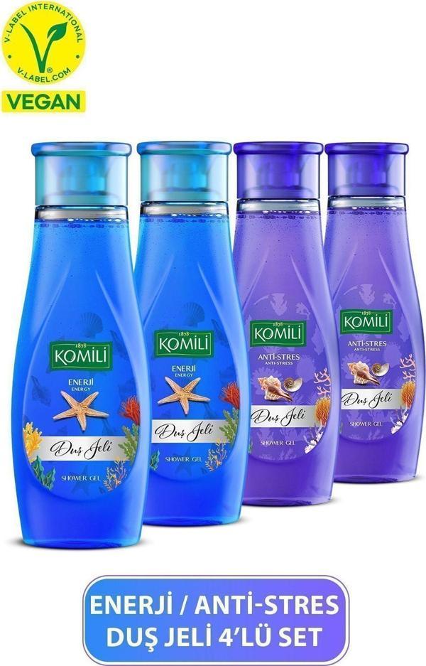 Komili Anti-Stres & Enerji Avantajlı Duş Jeli Set - 4 X 500 Ml - Image 1