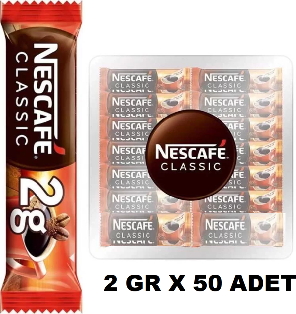 Nescafe Classıc Kahve 2 Gr X 50 Adet - Image 1