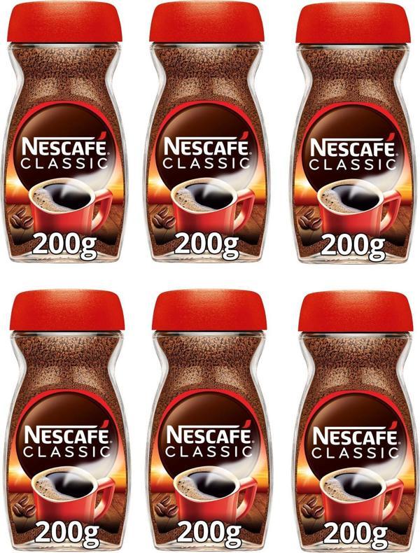 Nescafe Classıc Kahve Cam 200 Gr X 6 Adet - Image 1