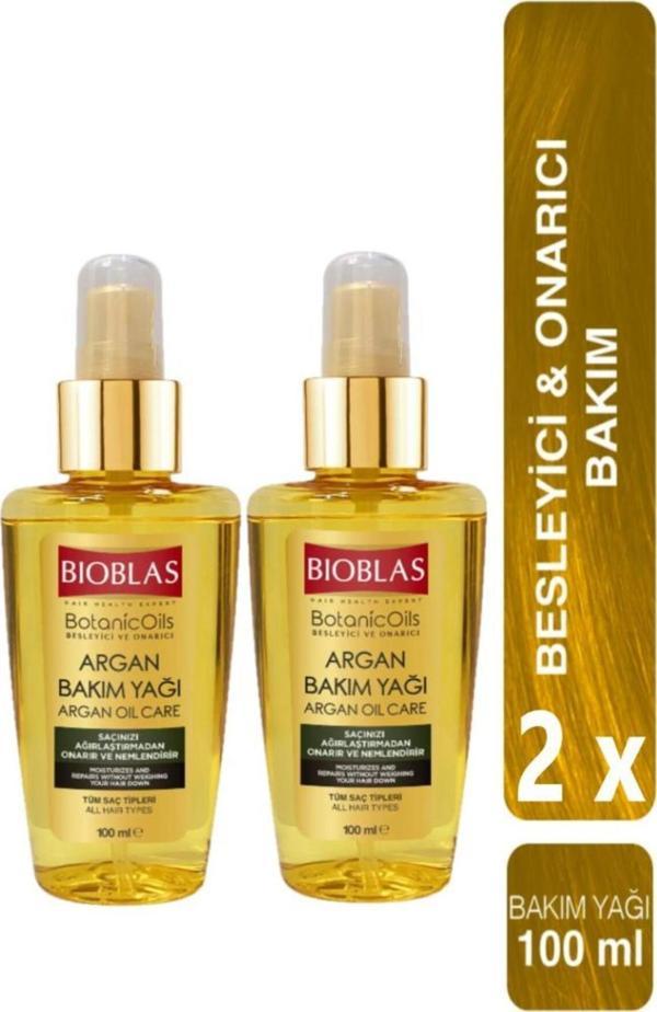 Bioblas Argan Bakım Yağı 100 Ml - Onarıcı Bakım Yağı 2 Adet - Image 1