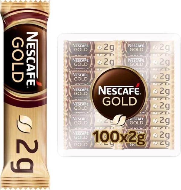 Nescafe Gold Kahve 2 Gr X 100 Adet - Image 1