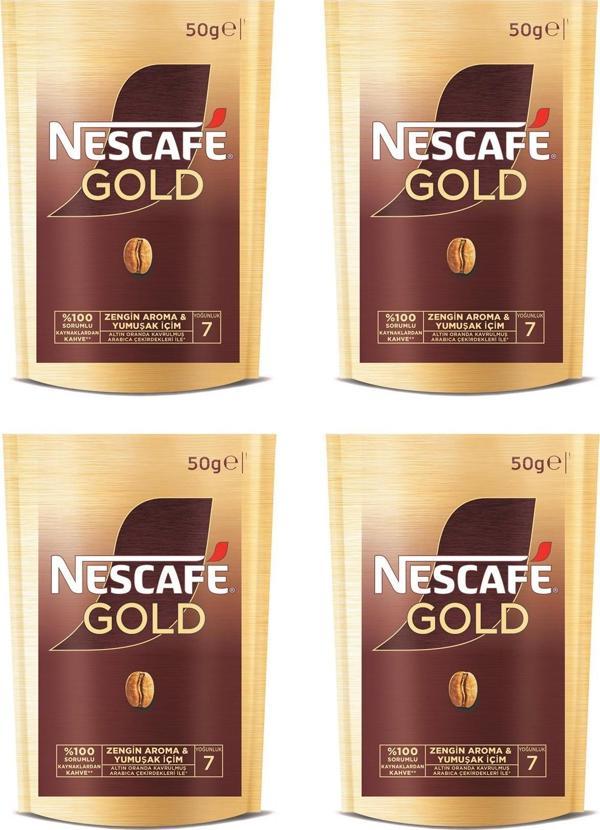 Nescafe Gold Kahve Poşet 50 Gr X 4 Adet - Image 1