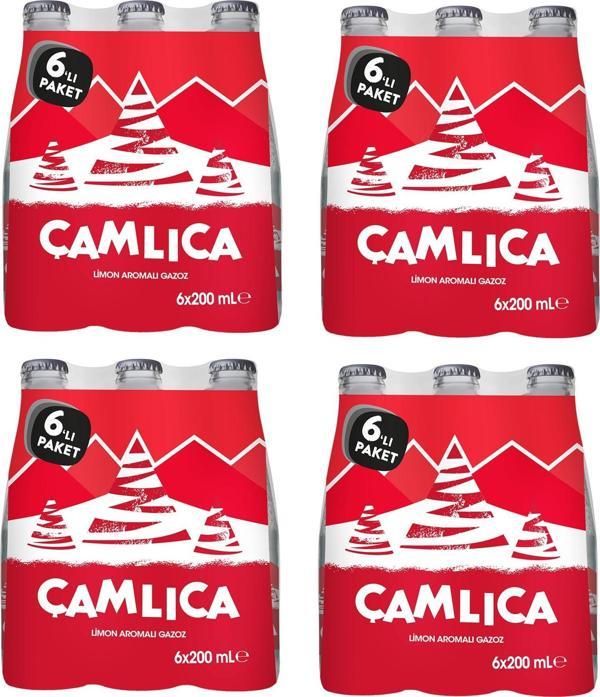 Çamlıca Limon Aromalı Gazoz 200 Ml X 24 Adet - Image 1