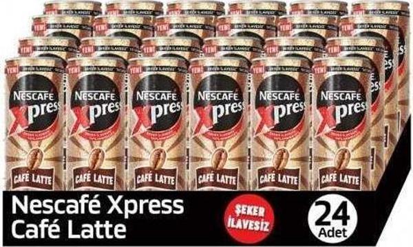 Nescafe Xpress Cafe Latte Şekersiz Soğuk Kahve 250 Ml X 24 Adet - Image 1