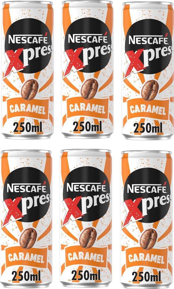 Nescafe Xpress Caramel Aromalı Soğuk Kahve 250 Ml X 6 Adet - Image 1