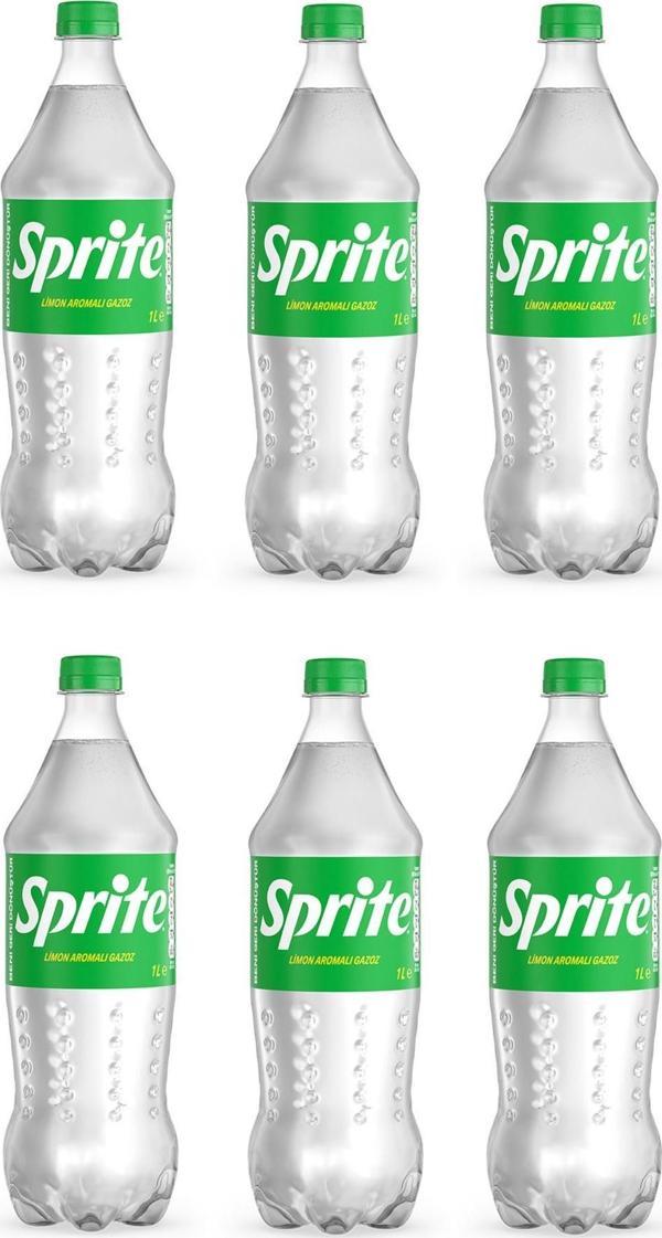 Sprite Gazoz Limon Aromalı 1 Lt X 6 Adet - Image 1