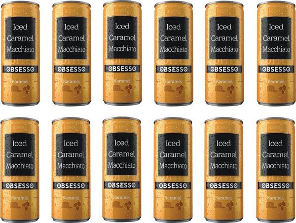 Obsesso Karamelli Soğuk Kahve 250 Ml X 12 Adet - Image 1