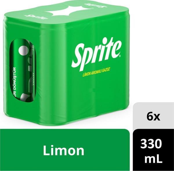 Sprite Gazoz Limon Aromalı 330 Ml X 6 Adet - Image 1
