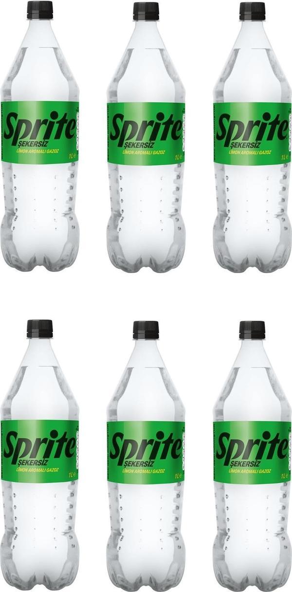 Sprite Gazoz Limon Aromalı Şekersiz 1 Lt X 6 Adet - Image 1