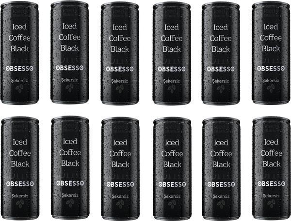 Obsesso Şekersiz Soğuk Kahve 250 Ml X 12 Adet - Image 1