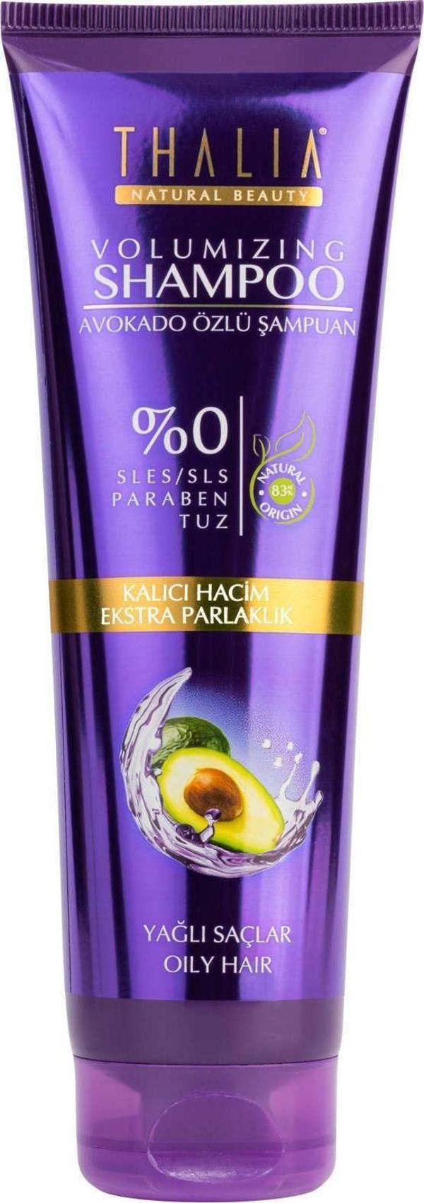 Thalia Ebru Şallı Avokado Özlü Yağlı Saçlar Için Hacim Verici Bakım Şampuanı - 300 Ml Yeni Ambalaj - Image 1