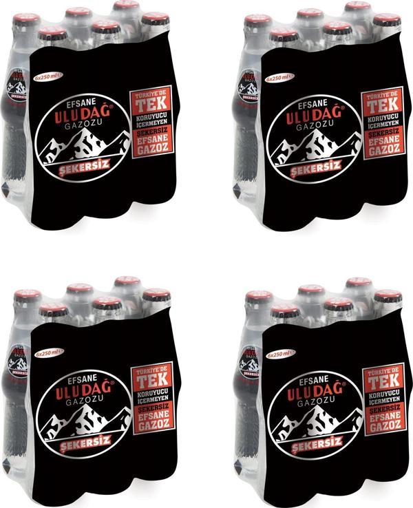 Uludağ Efsane Gazozu Şekersiz 250 Ml X 24 Adet - Image 1